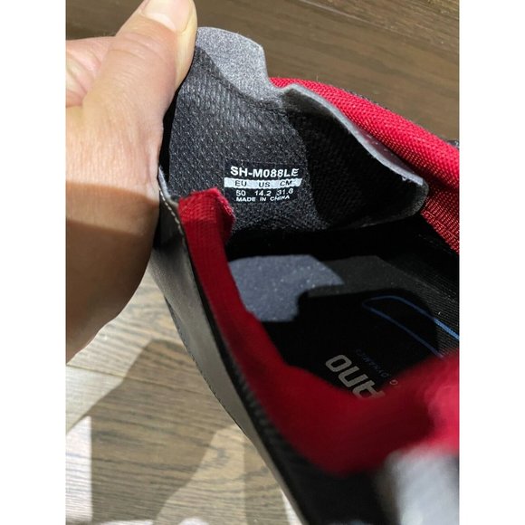 Shimano Cycling Shoes SH-MO88L Mountain Bike Trail Size US 14.2, EU 50 black red - Picture 14 of 16